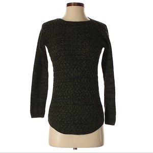 hunter dark green pullover sweater long sleeve